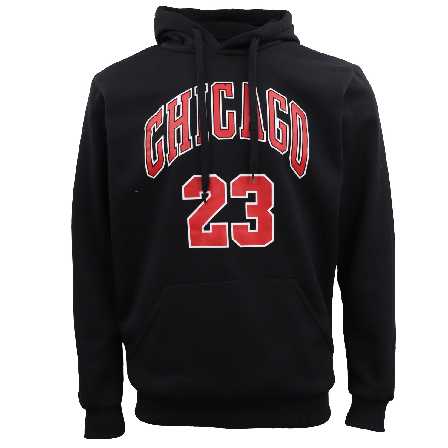Men's Fleece Pullover Hoodie Jacket Sports Jumper Jersey Chicago Golden State, Black - Chicago 23, 2XL Main image