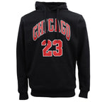 Men's Fleece Pullover Hoodie Jacket Sports Jumper Jersey Chicago Golden State, Black - Chicago 23, 3XL