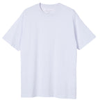 Adult 100% Cotton T-Shirt Unisex Men's Basic Plain Blank Crew Tee Tops Shirts, White, M