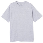 Adult 100% Cotton T-Shirt Unisex Men's Basic Plain Blank Crew Tee Tops Shirts, Light Grey, S
