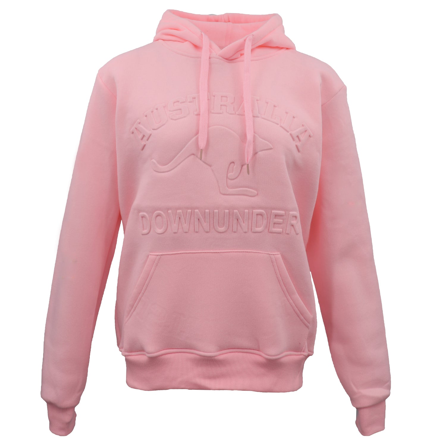 Adult Australia Day Pullover Hoodie 3D Downunder Kangaroo Souvenir Jumper Jacket, Pink, 3XL Main image
