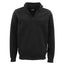New Men's Unisex Adult Half-Zip Fleece Jumper Pullover Stand Collar Jacket Shirt, Black, S