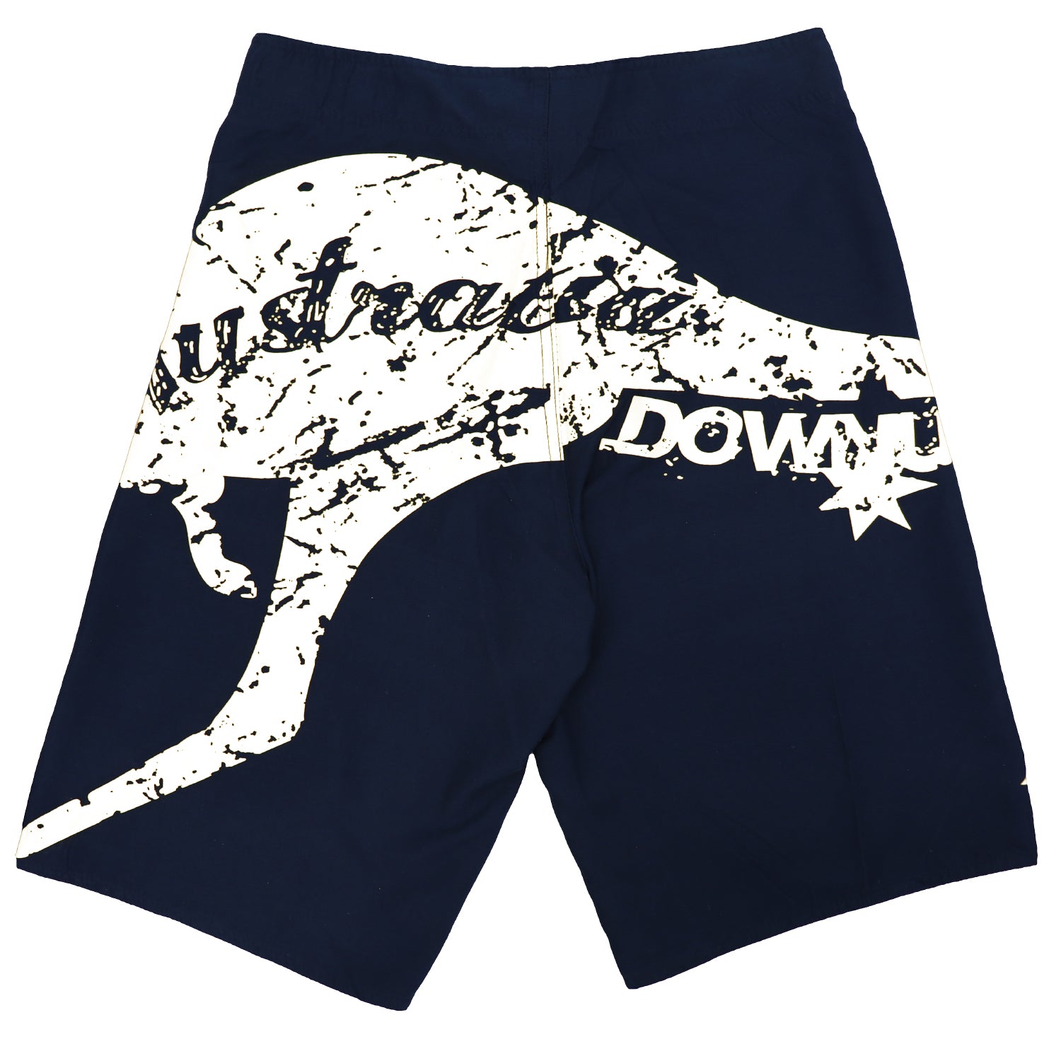 Men's Adult Board Shorts Australia Day Kangaroo Down Under Souvenir Beach Wear, Navy/White, L Secondary image