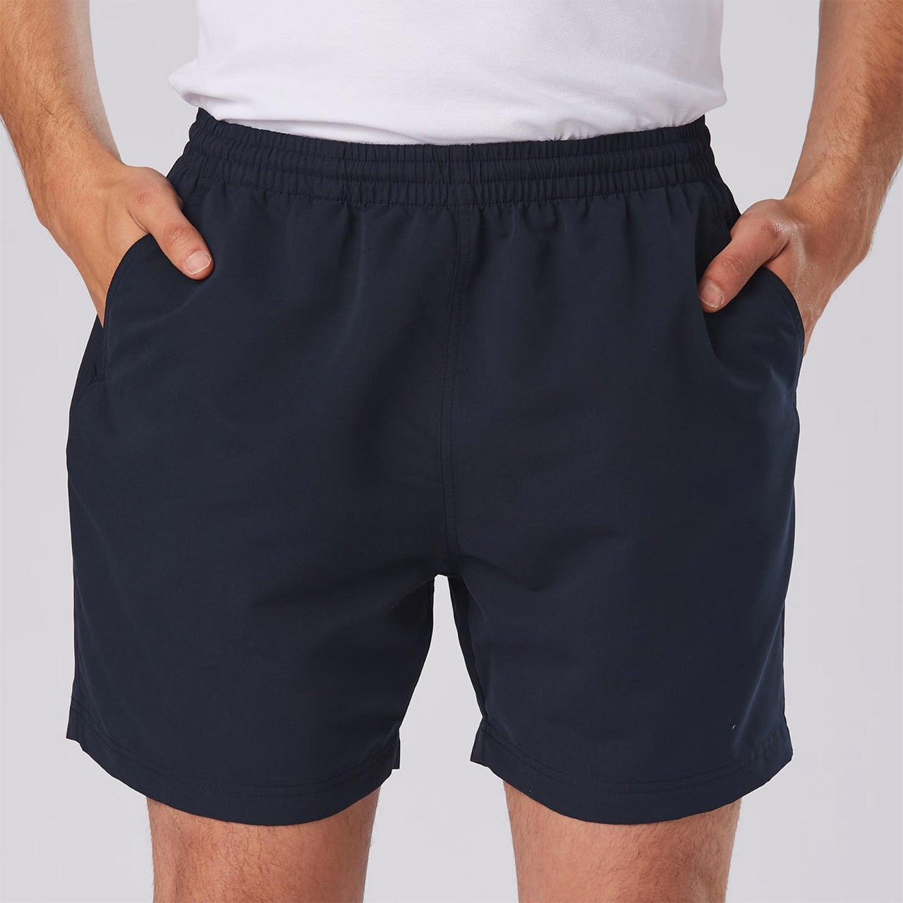 Men's Breathable Mesh-Lined Swim Shorts Quick Dry Gym Sport Running Track Pants, Navy, XL Main image