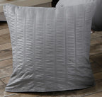 1000TC Premium Ultra Soft Seersucker Cushion Covers - 2 Pack - Grey
