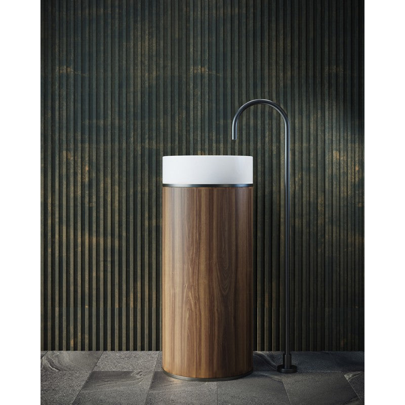 Tesoro pedestal basin Gun Metal Main image