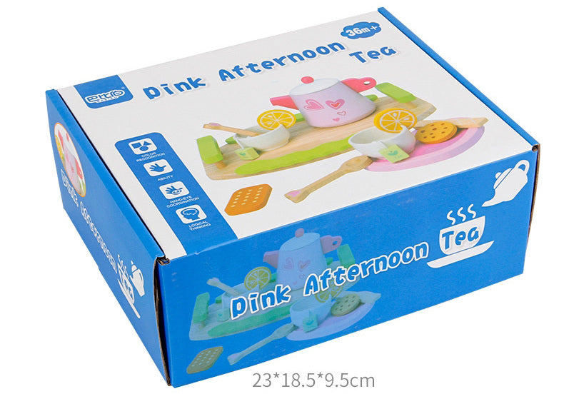 Kids Wooden Kitchen Tea Set Pretend Play Secondary image