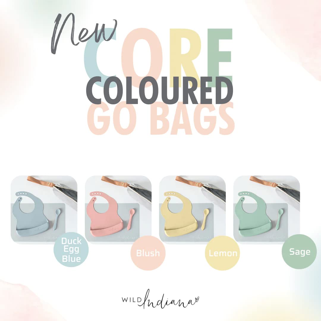 LIFEBEA WILD INDIANA Eating-out Comfy Silicone Baby Bib set for babies & Toddlers(10-72 Months) Waterproof baby fedding including Waterproof carry case (Lemon) Secondary image