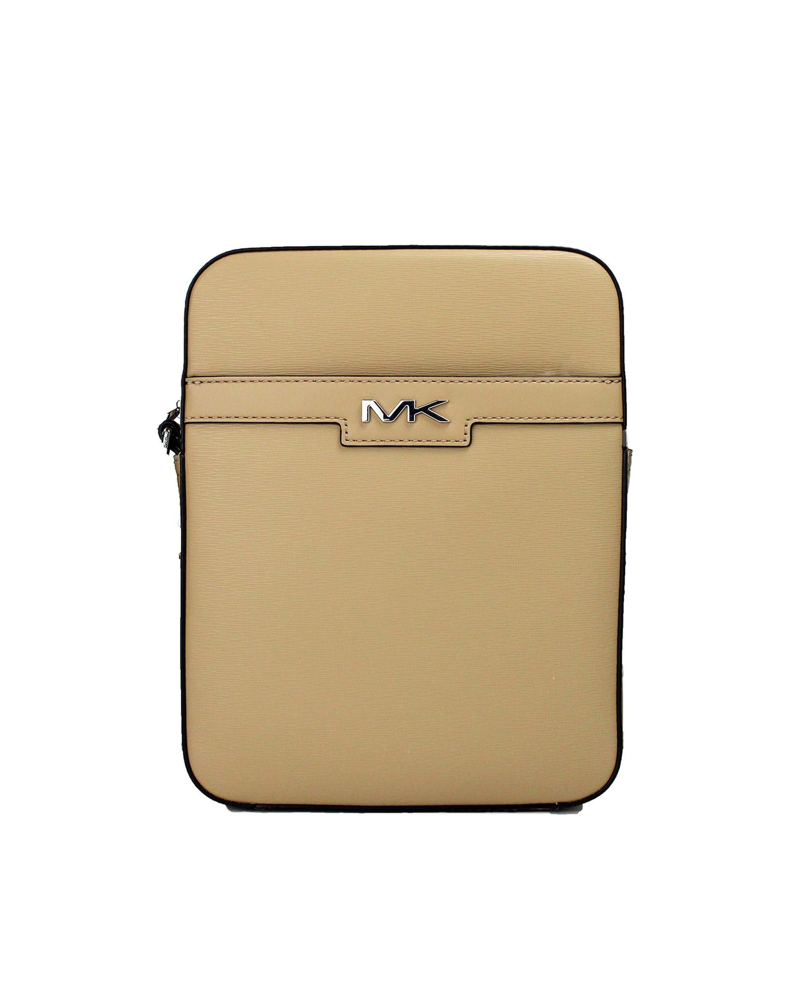 Michael Kors Women's Cooper Medium Camel Crossgrain Leather Flight Crossbody Bag - One Size Main image