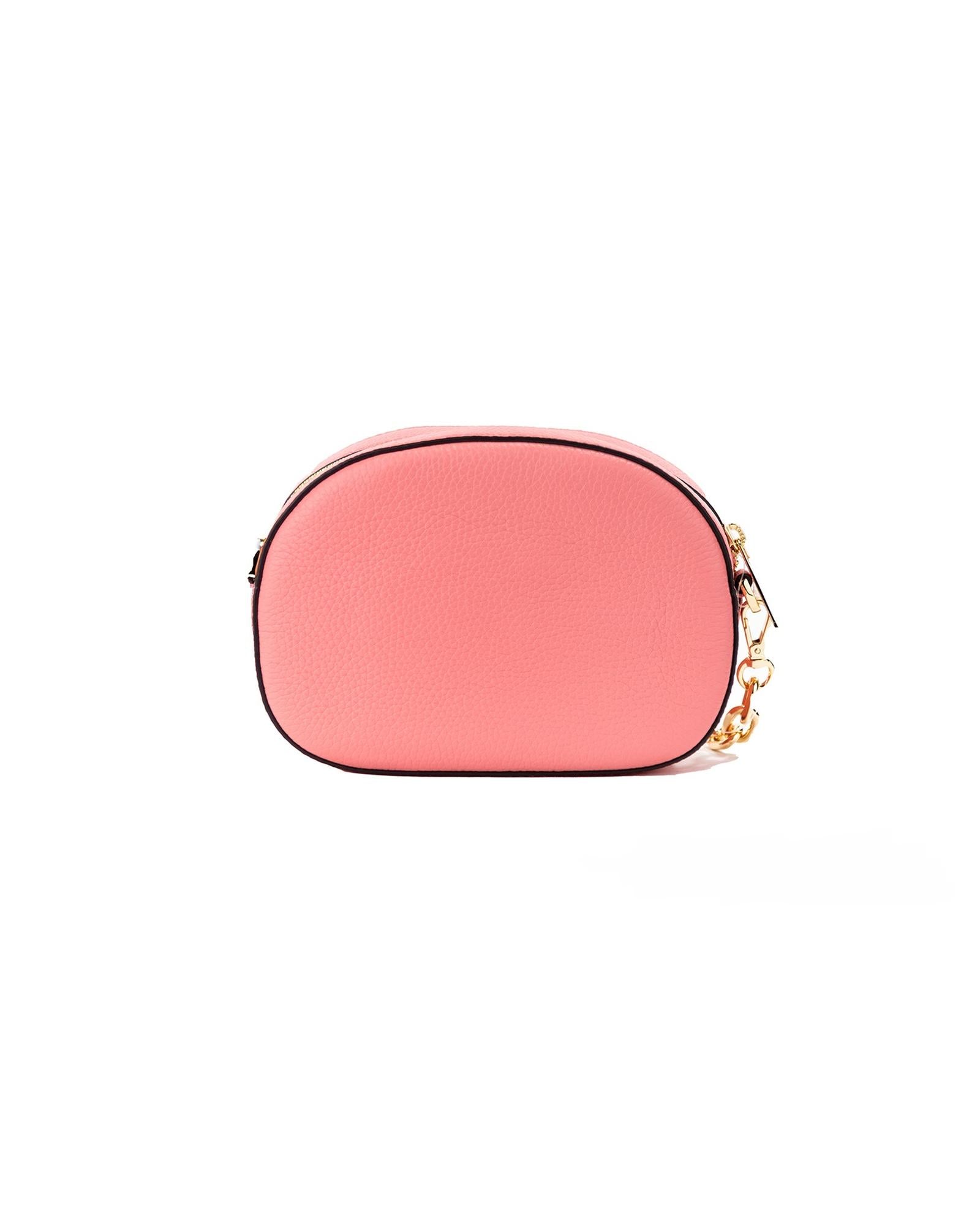 Michael Kors Women's Jet Set Glam Tea Rose Leather Oval Crossbody Handbag Purse - One Size Secondary image