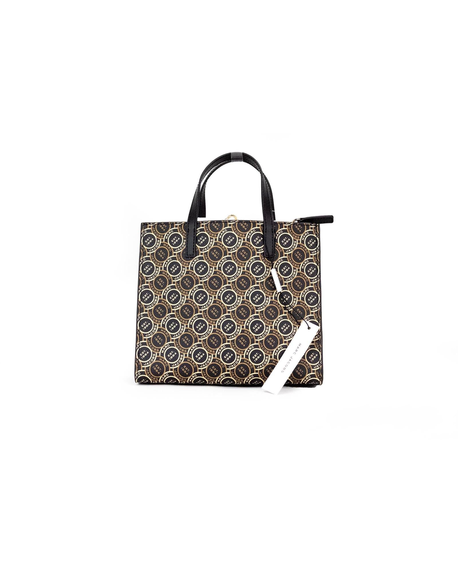 Marc Jacobs Grind Mini Signet Tote Bag in Black Multi One Size Women Secondary image