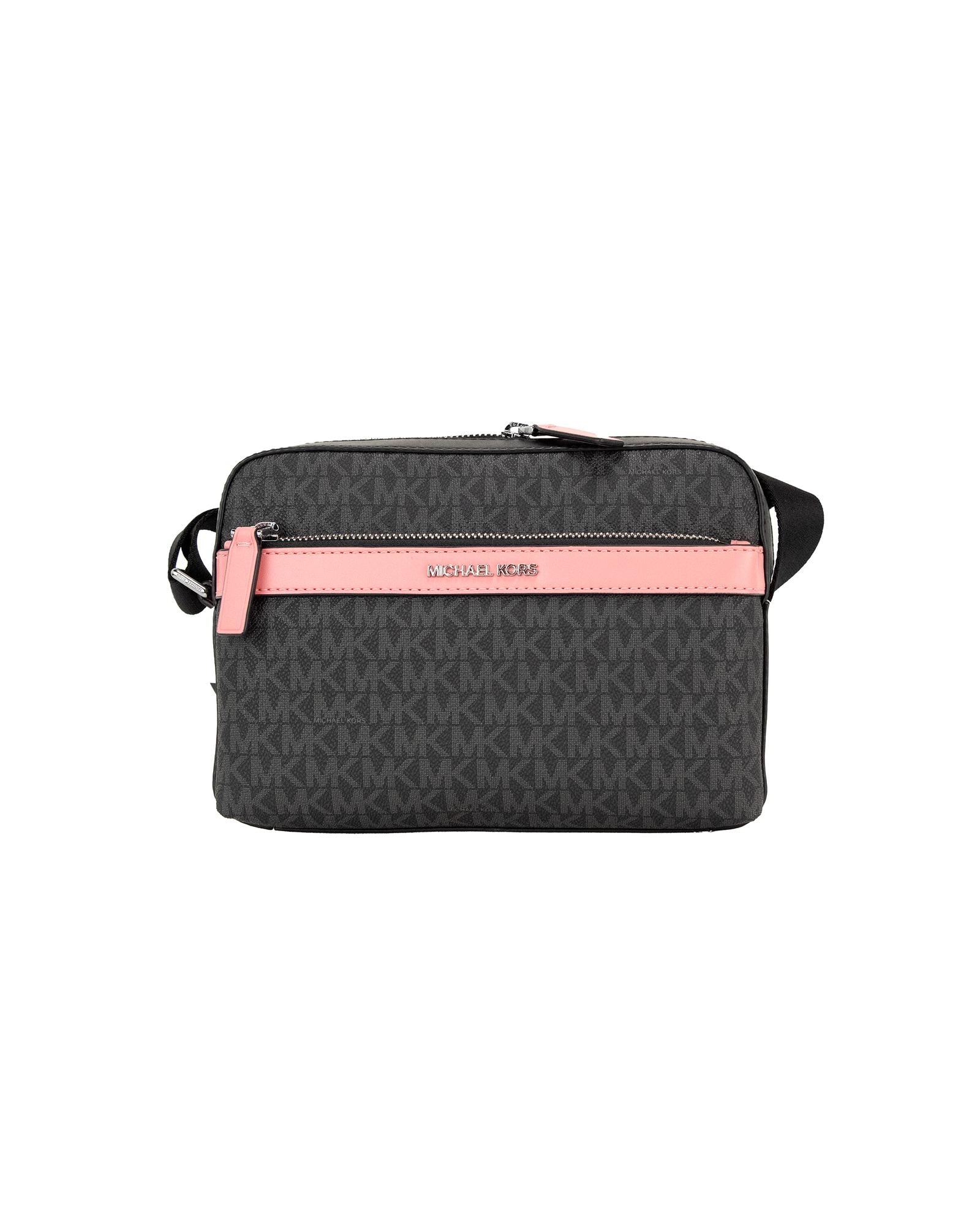 Michael Kors Cooper Small Utility Crossbody - Black Signature/Pink One Size Women Main image