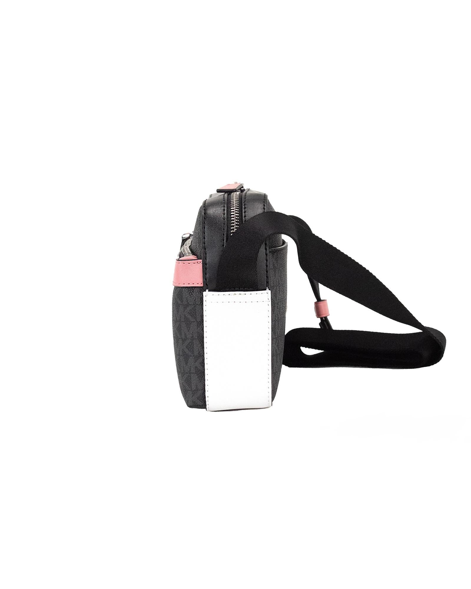 Michael Kors Cooper Small Utility Crossbody - Black Signature/Pink One Size Women Secondary image