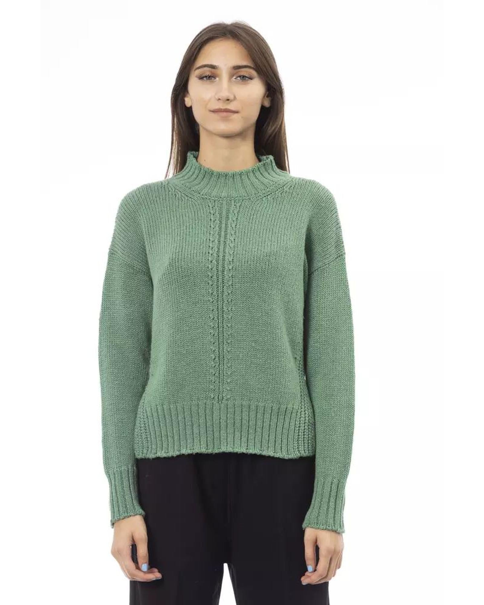 Alpha Studio Women's Green Wool Sweater - 42 IT Main image