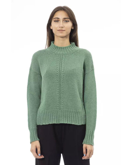 Alpha Studio Women's Green Wool Sweater - 42 IT