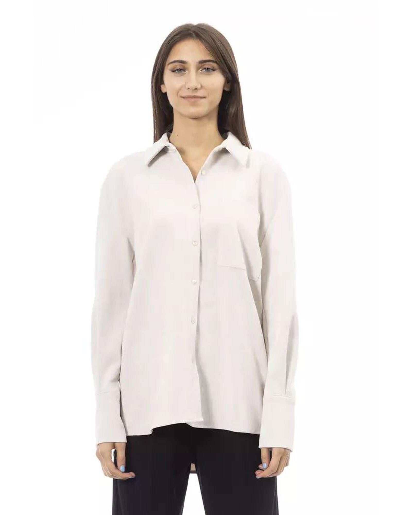 Alpha Studio Women's White Polyester Shirt - 42 IT Main image