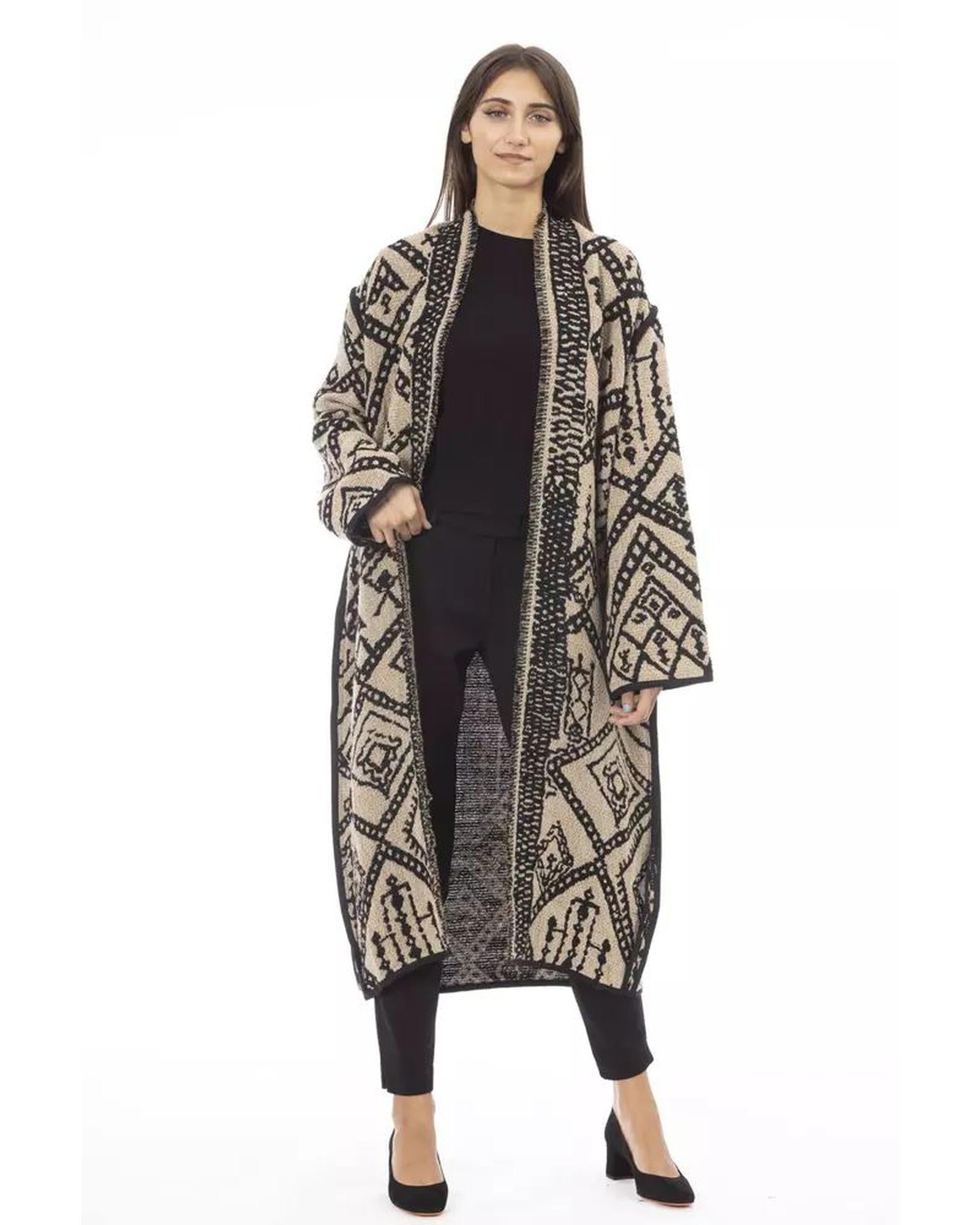 Alpha Studio Women's Brown Acetate Jackets & Coat - 46 IT Secondary image