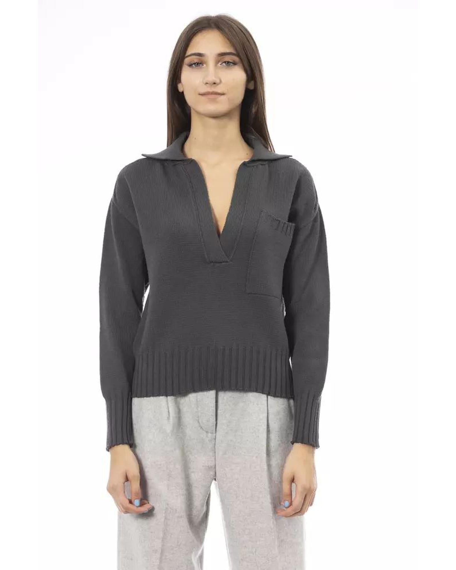 Alpha Studio Women's Green Wool Sweater - 42 IT Main image