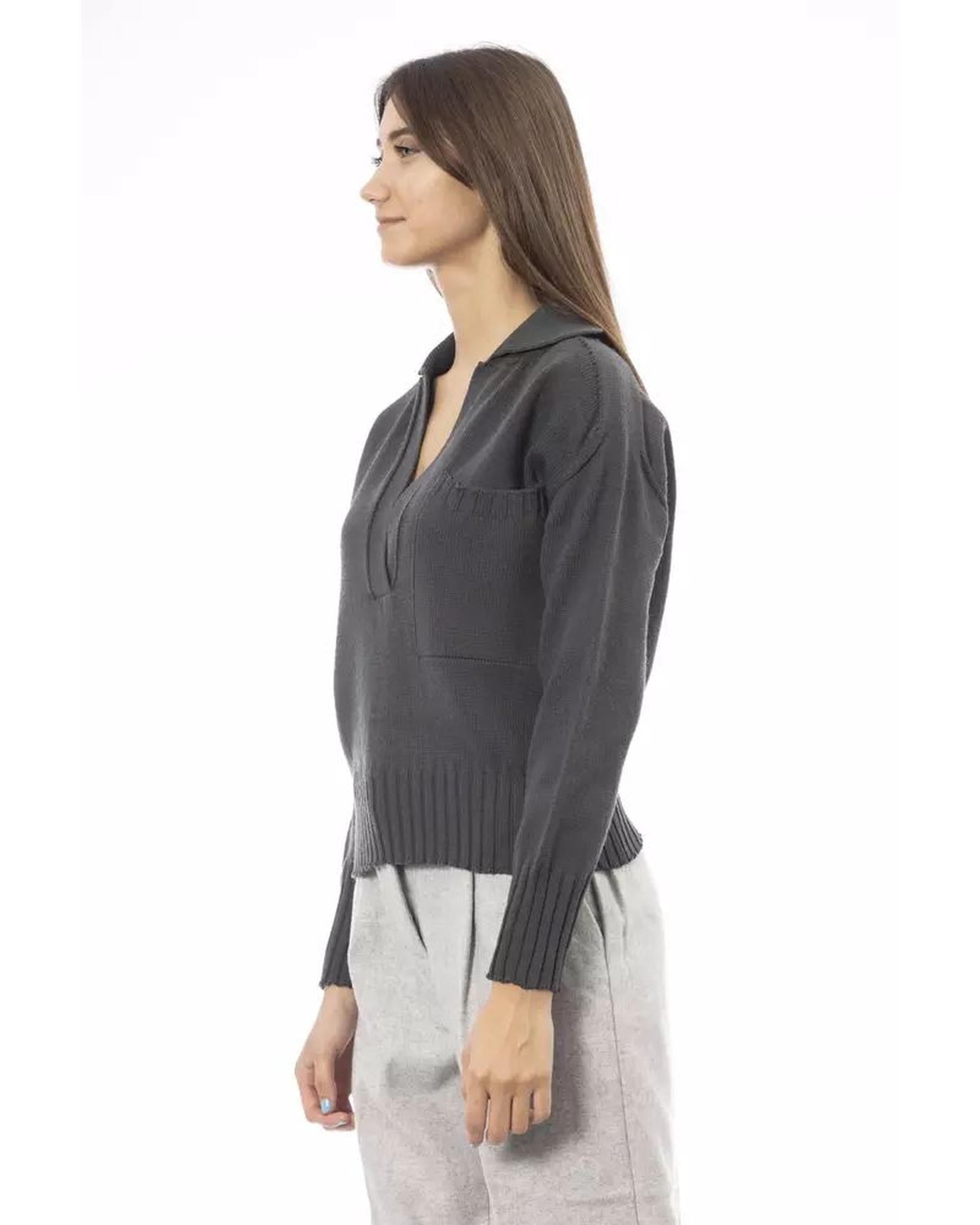 Alpha Studio Women's Green Wool Sweater - 42 IT Secondary image