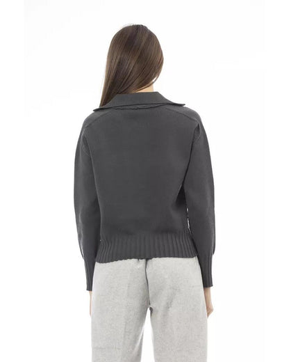 Alpha Studio Women's Green Wool Sweater - 42 IT