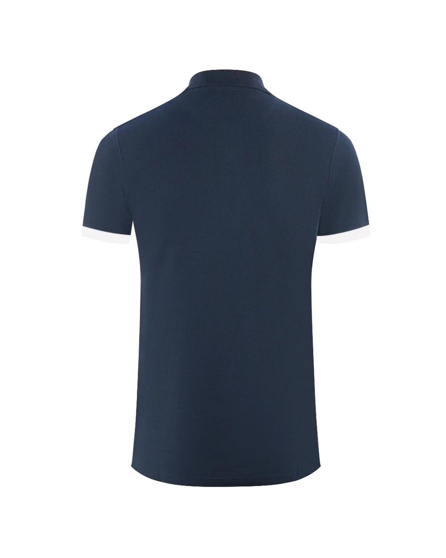 Aquascutum Men's Blue Cotton Polo Shirt - L