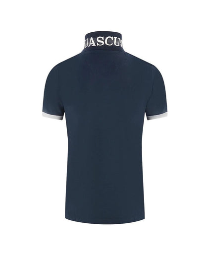 Aquascutum Men's Blue Cotton Polo Shirt - L