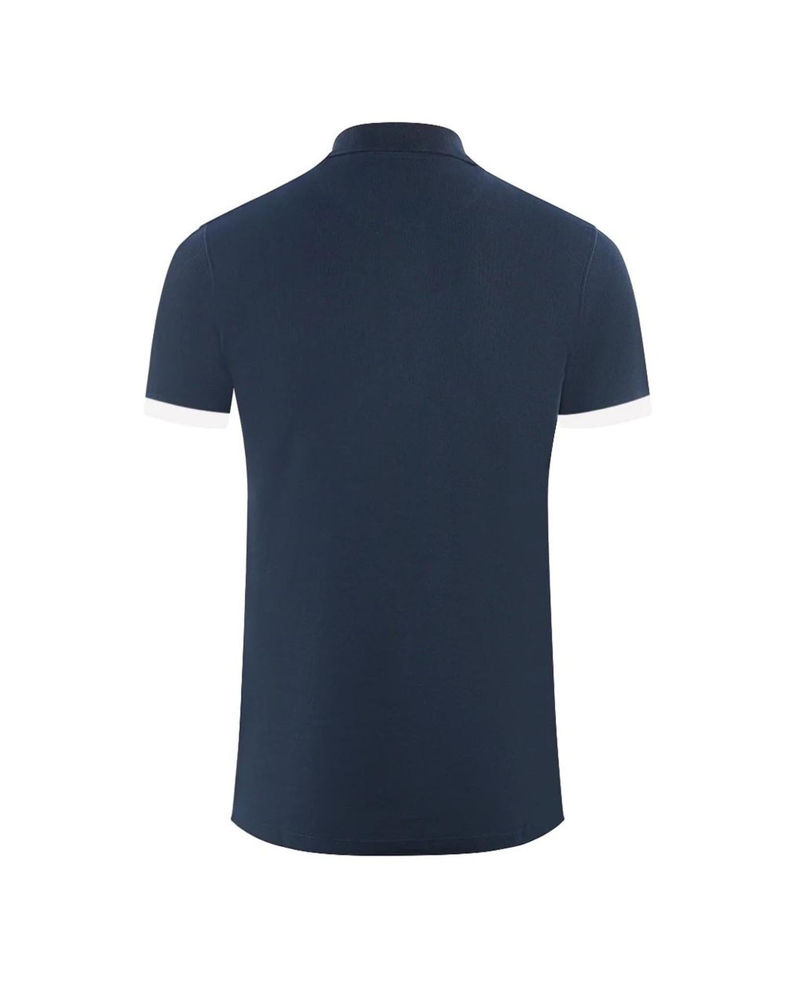 Aquascutum Men's Blue Cotton Polo Shirt - M Secondary image
