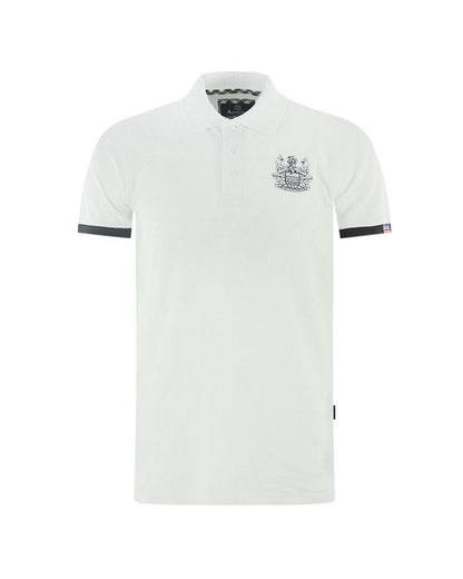 Aquascutum Men's White Cotton Polo Shirt - M