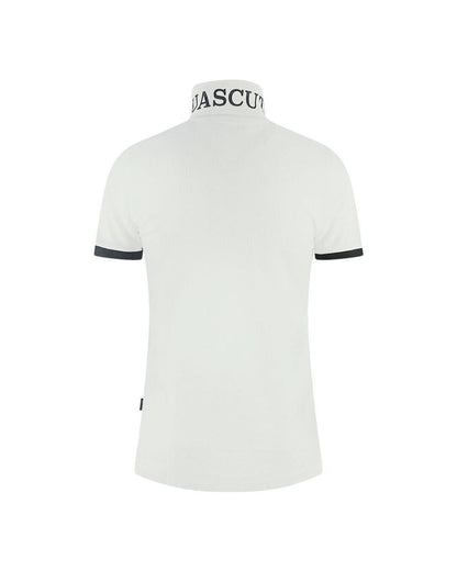 Aquascutum Men's White Cotton Polo Shirt - XL