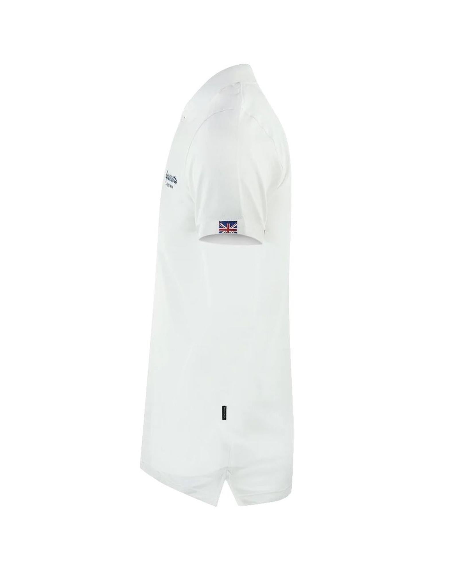 Aquascutum Men's White Cotton Polo Shirt - S