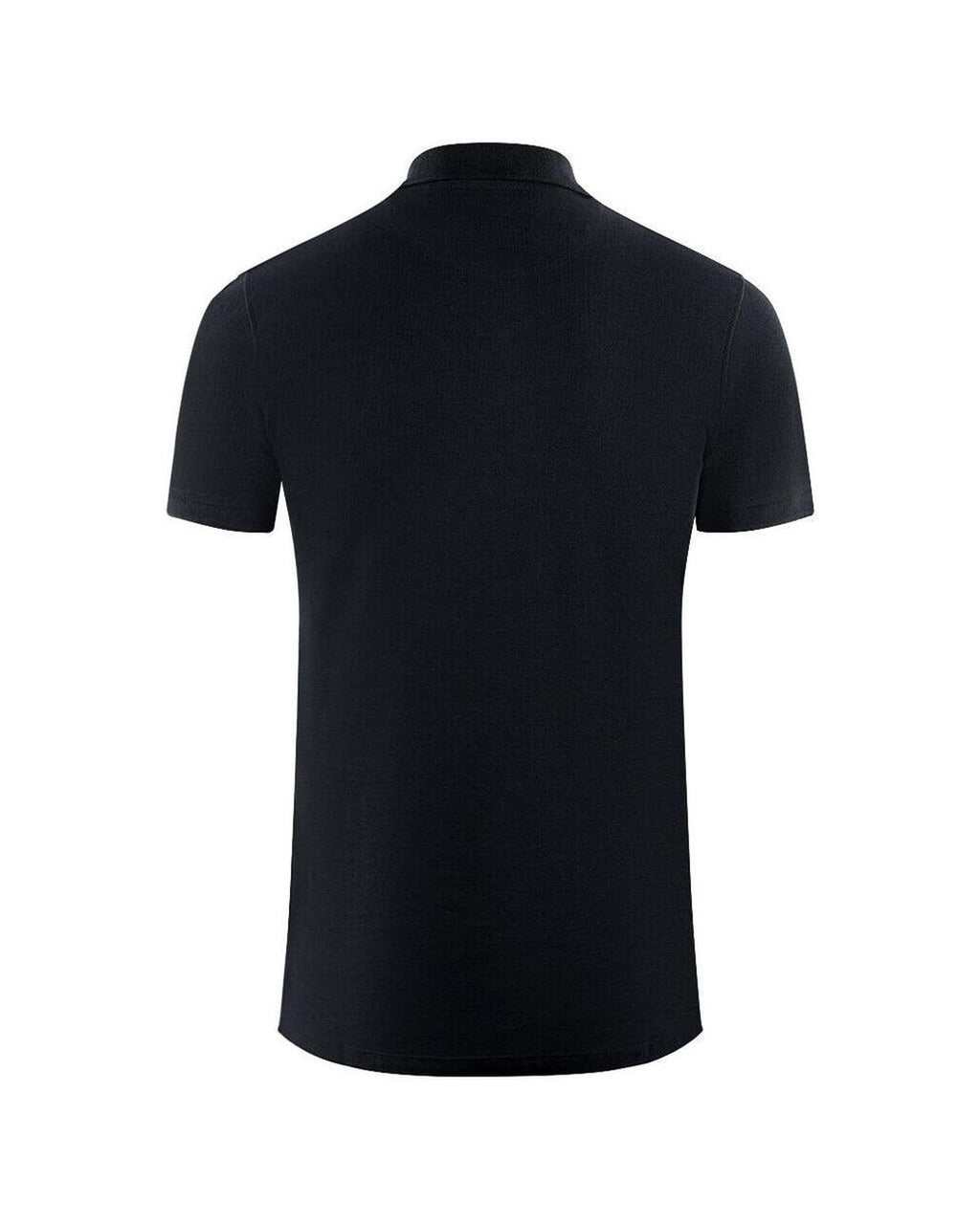 Aquascutum Men's Black Cotton Polo Shirt - L