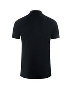 Aquascutum Men's Black Cotton Polo Shirt - L