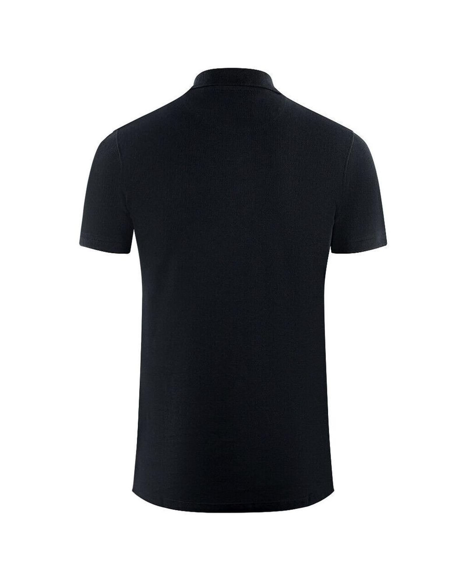 Aquascutum Men's Black Cotton Polo Shirt - M Secondary image