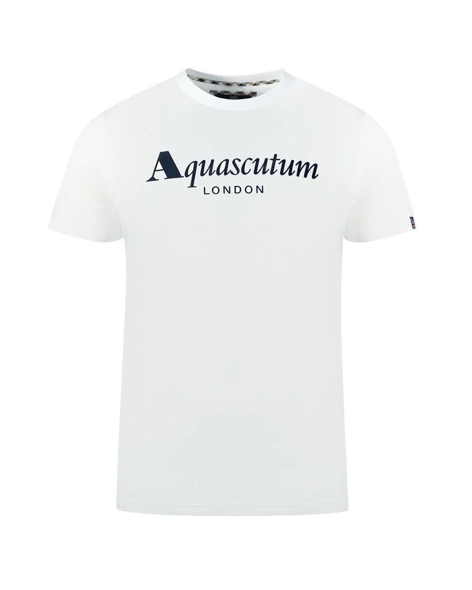 Aquascutum Men's White Cotton T-Shirt - XL Main image