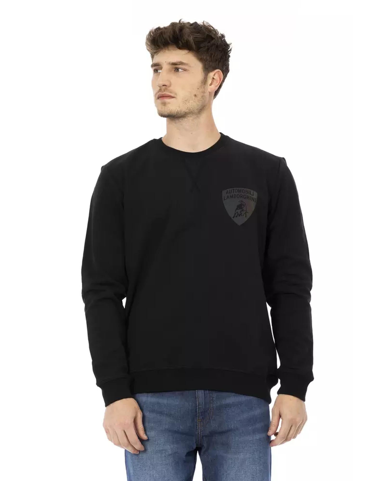 Logo-print Crewneck Sweatshirt with Ribbed Cuffs and Rear Lettering XL Men Main image