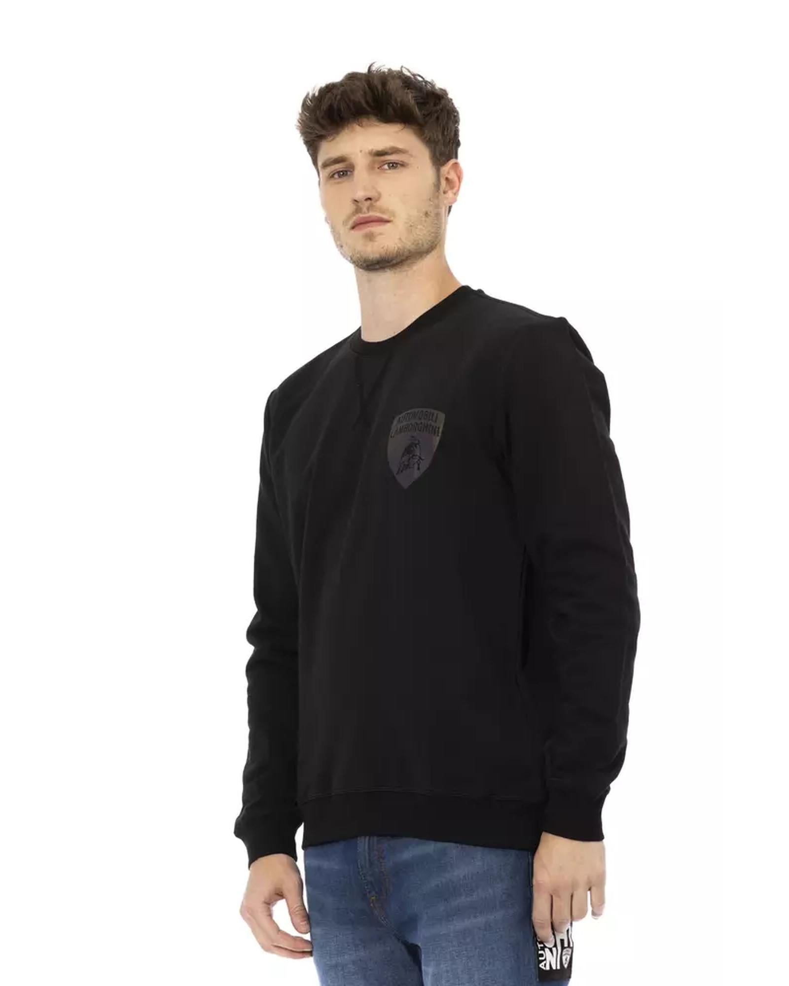 Logo-print Crewneck Sweatshirt with Ribbed Cuffs and Rear Lettering XL Men Secondary image