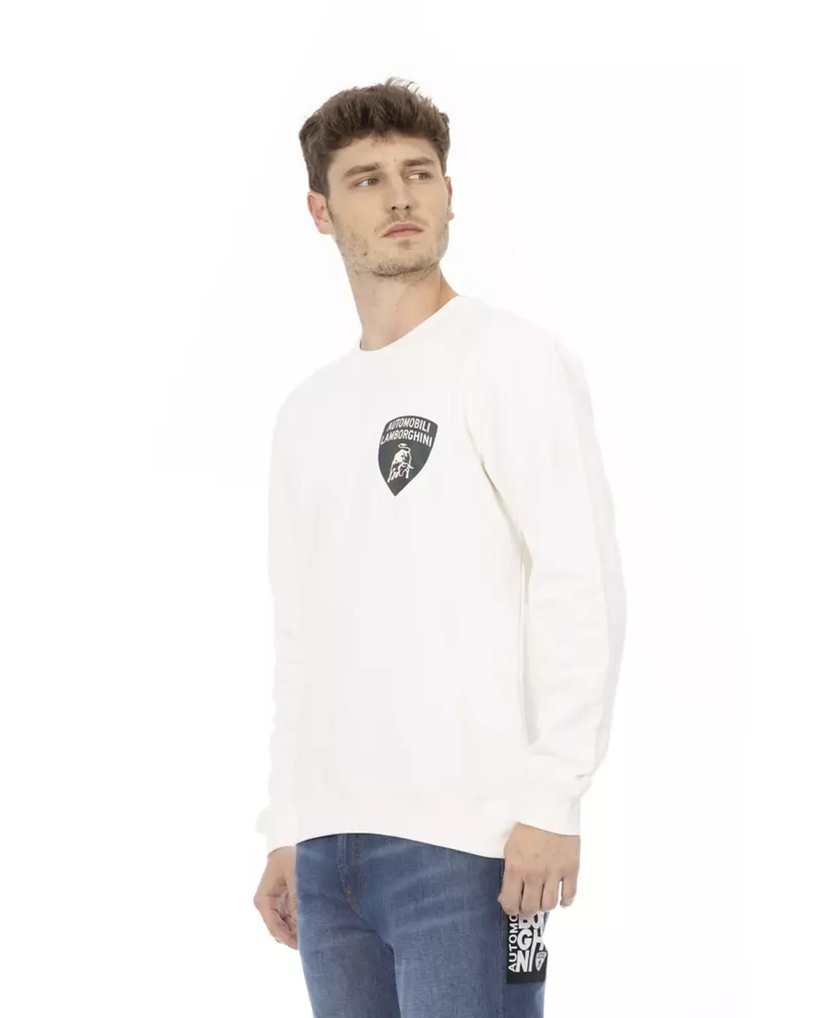 Logo Print Crewneck Sweatshirt with Ribbed Cuffs M Men Secondary image