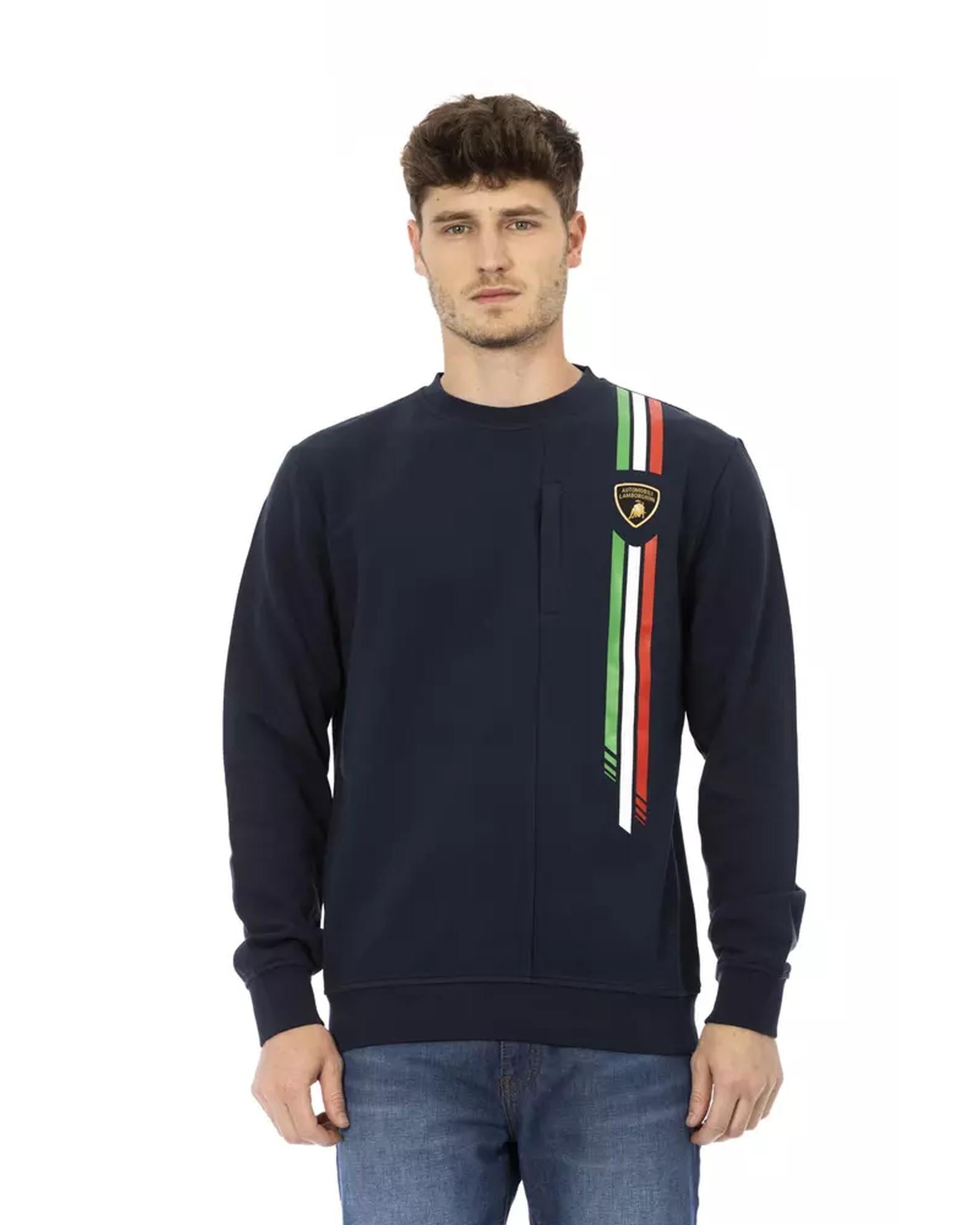Shield Logo Crewneck Sweatshirt with Tricolor Print L Men Secondary image