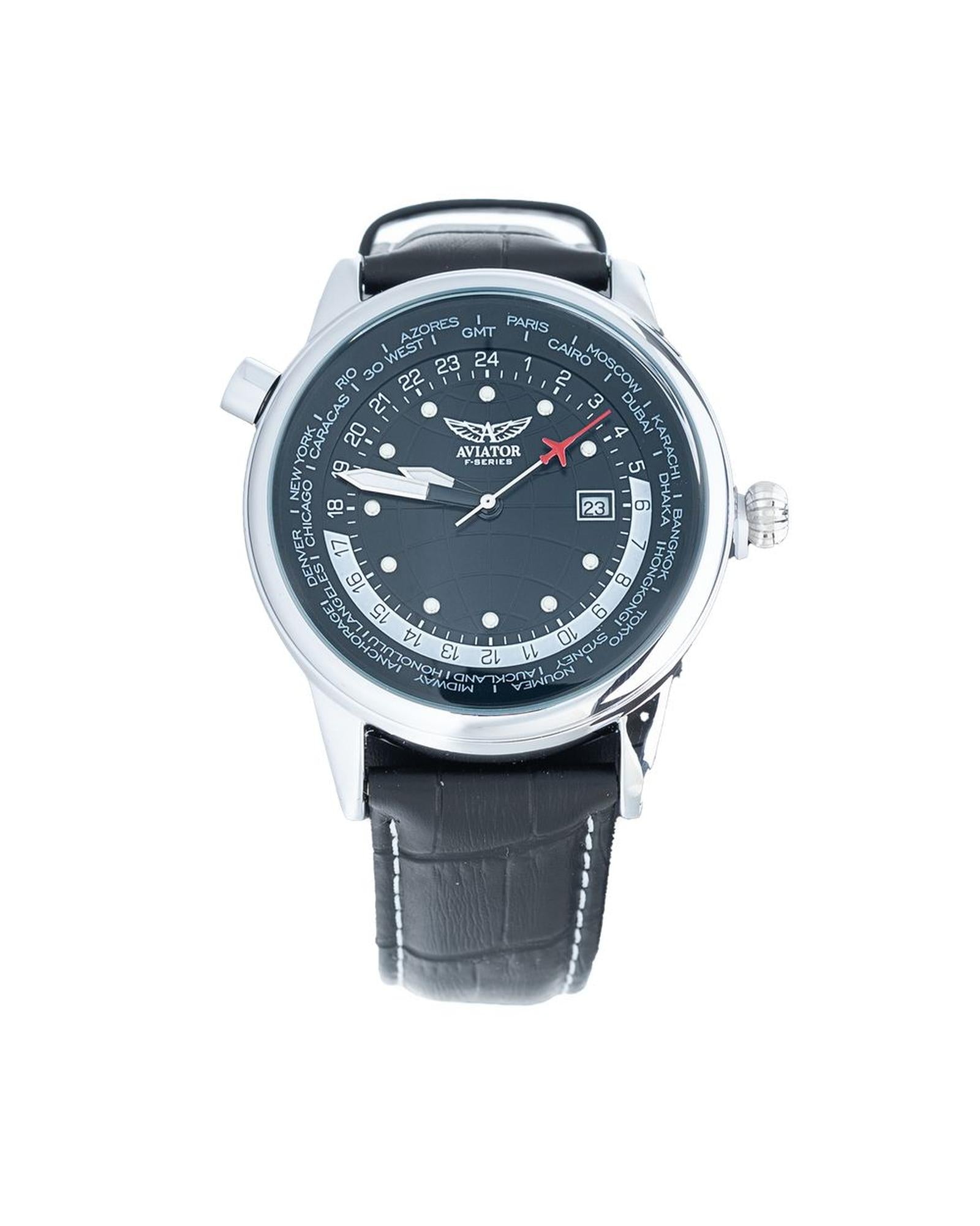 Aviator Men's Silver  Watch - One Size Main image