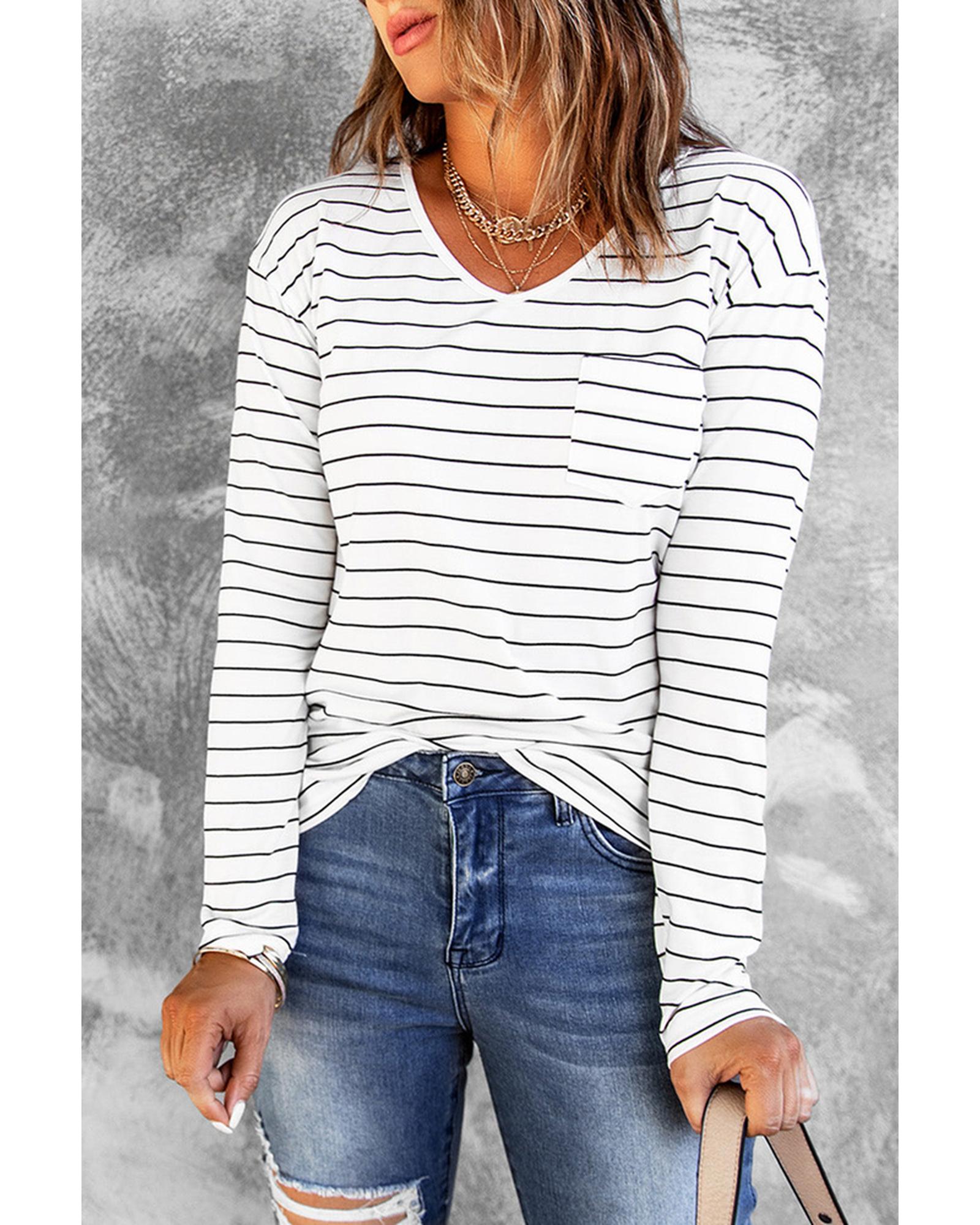 Azura Exchange V Neck Long Sleeve Top - XL Main image