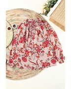 Azura Exchange Printed Split V Neck Blouse - 2XL