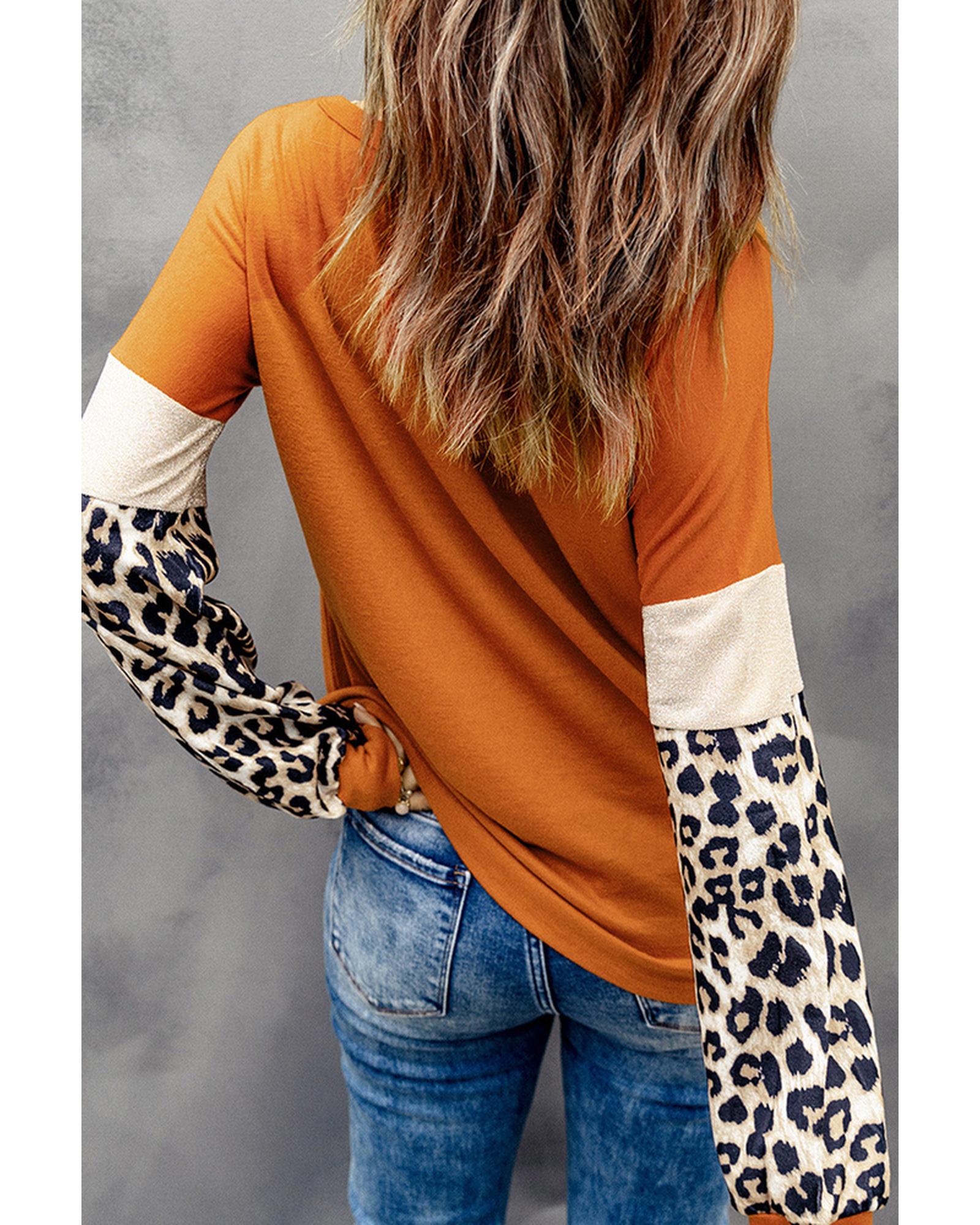 Azura Exchange Patchwork Sequin Long Sleeve Top - L Secondary image