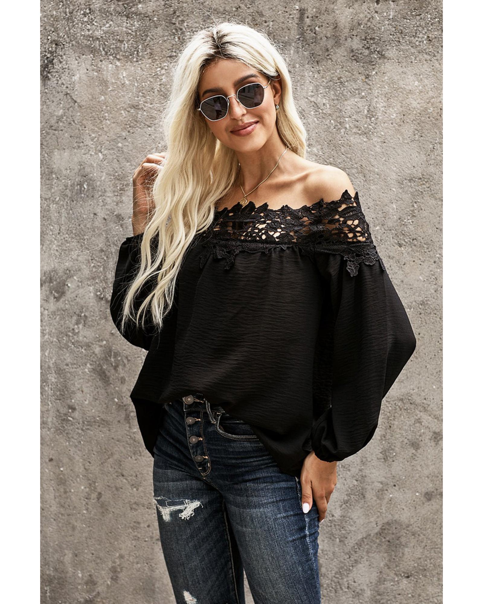 Azura Exchange Lace Off The Shoulder Top - XL Main image