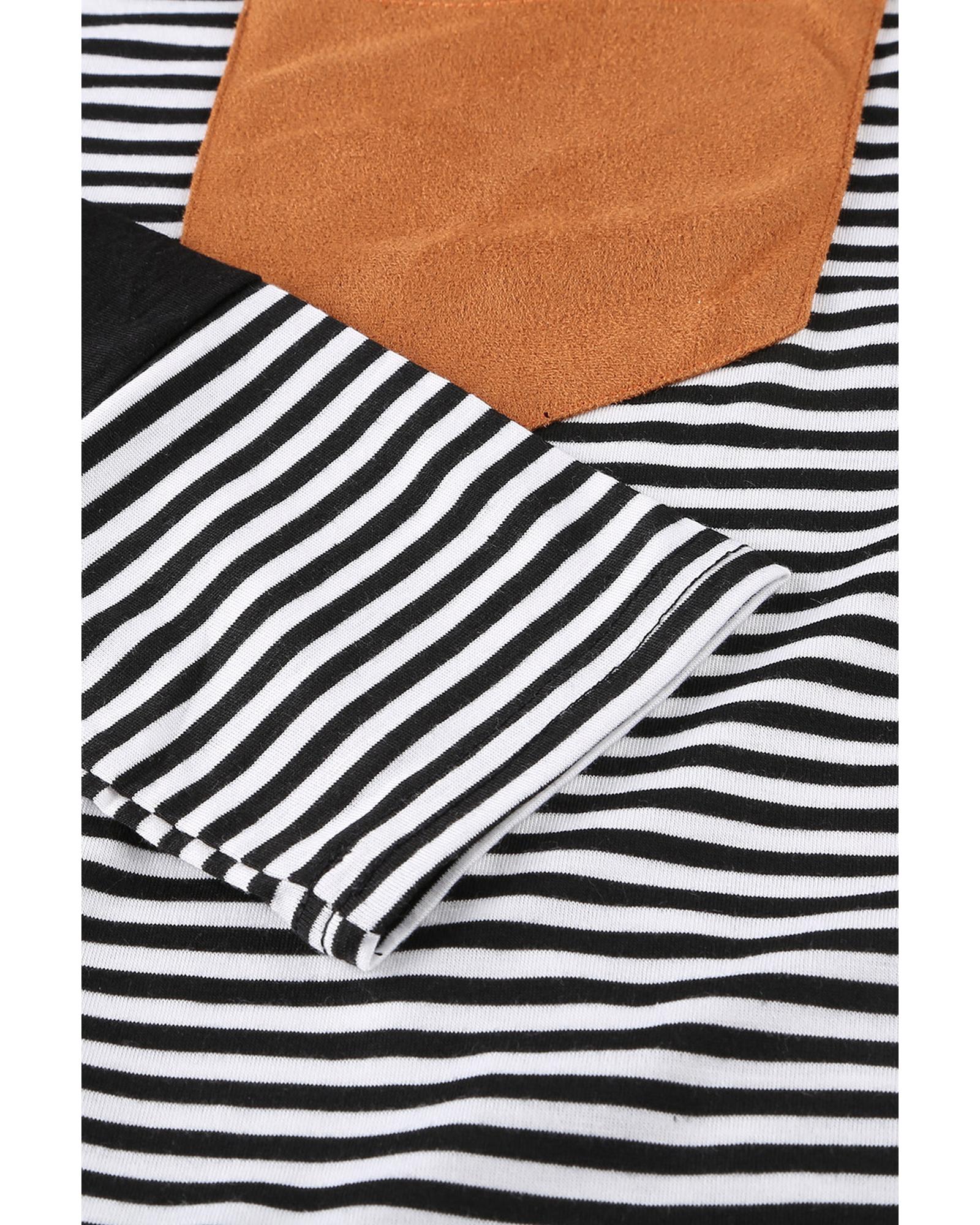 Azura Exchange Pinstripe Patch Pocket Top - S Secondary image