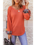 Azura Exchange Eyelet Thermal Knit Top - L