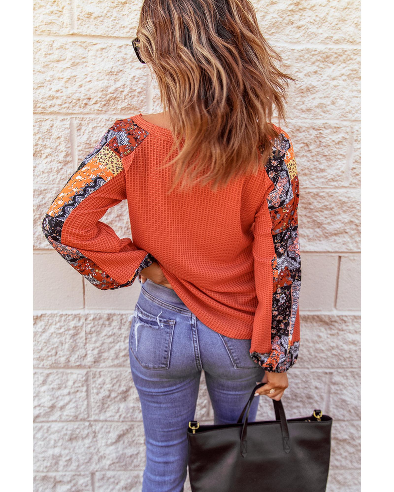 Azura Exchange Eyelet Thermal Knit Top - M Secondary image