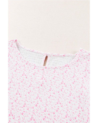 Azura Exchange Smocked Puff Sleeve Blouse - 2XL