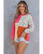 Azura Exchange Patchwork Ribbed Long Sleeve Top - XL