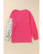 Azura Exchange Patchwork Ribbed Long Sleeve Top - XL