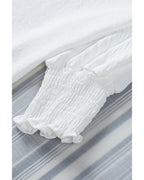 Azura Exchange Shift Top with Smocked Wrist - S